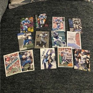 Lot of 13 Barry Sanders cards Detroit Lions